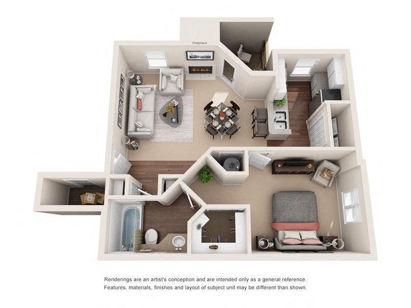 Marina Shores Apartments_The York Marina Shores Apartments_The York Floor Plan